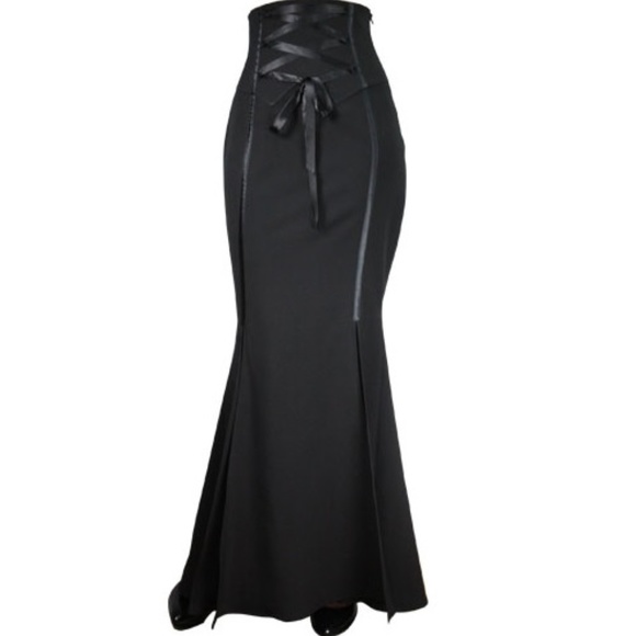 💥LAST ONE✨ Corset Lace High Waist Long Skirt PLUS - Picture 2 of 9